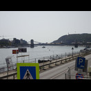 Der Blick donauabwärts auf die Kettenbrücke